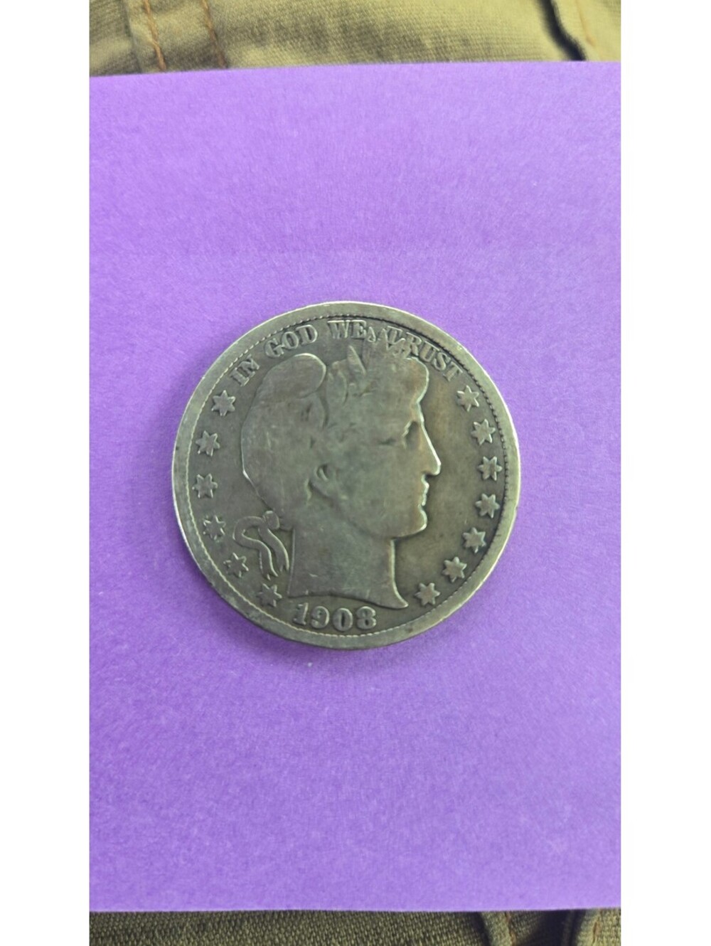 1908-D Barber Half Dollar Coin